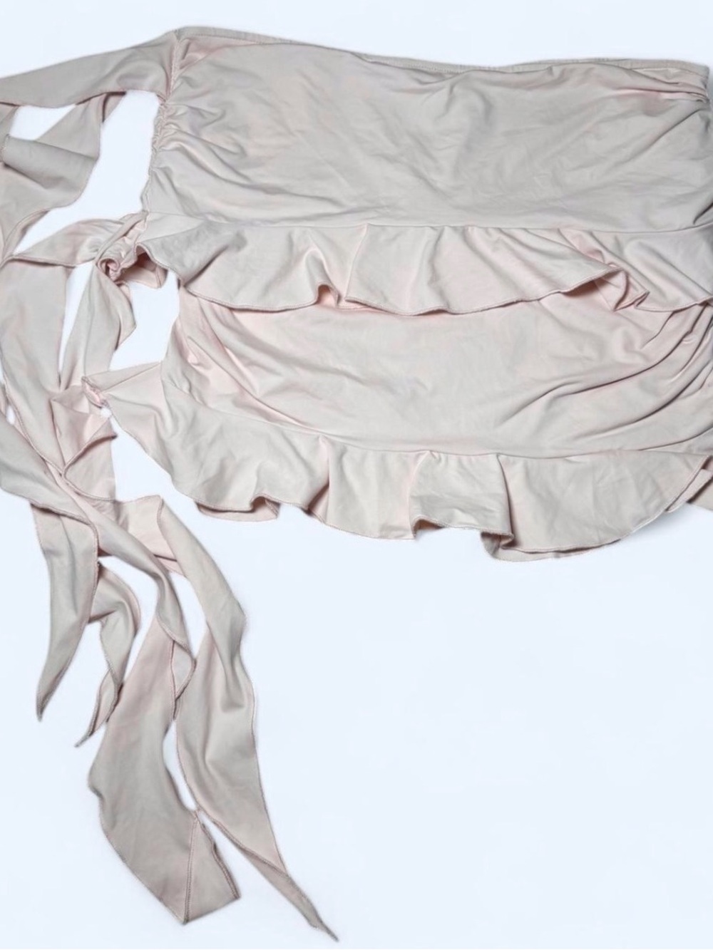 Ruffled Strapless skirt/top in Light Blush